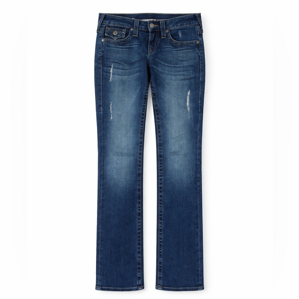 True Religion 25x35 Disco Becky Jeans 0286 blue low rise